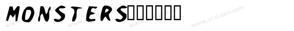 MONSTERS字体转换