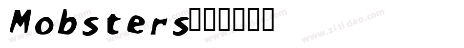 Mobsters字体转换