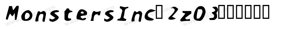 MonstersInc-2zO3字体转换