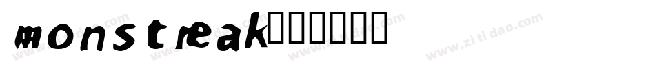 monstreak字体转换