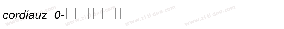 cordiauz_0字体转换