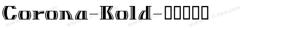Corona-Bold字体转换