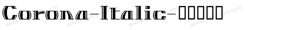 Corona-Italic字体转换