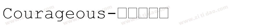 Courageous字体转换