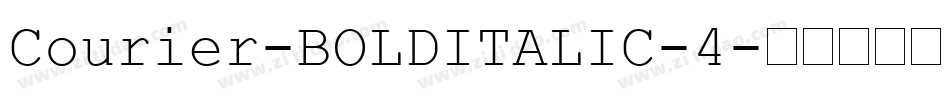 Courier-BOLDITALIC-4字体转换