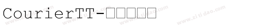 CourierTT字体转换