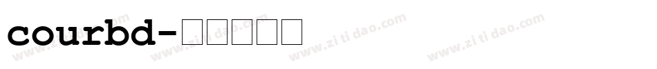 courbd字体转换