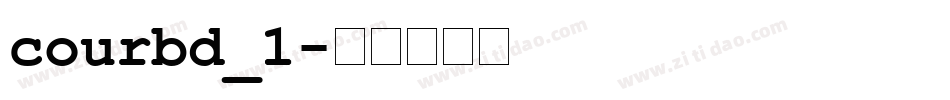 courbd_1字体转换