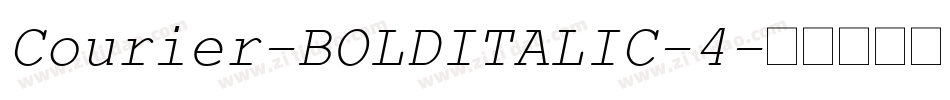 Courier-BOLDITALIC-4字体转换