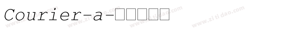 Courier-a字体转换