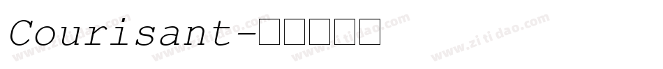 Courisant字体转换