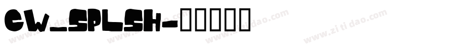 CW_SPLSH字体转换