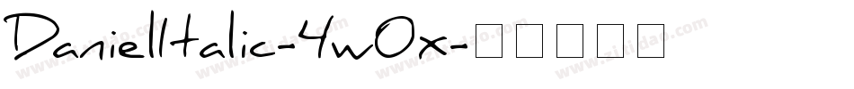 DanielItalic-4w0x字体转换