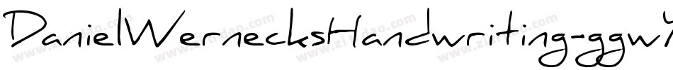 DanielWernecksHandwriting-ggwY字体转换