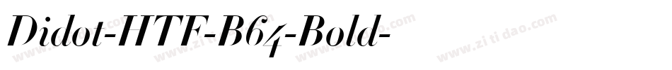 Didot-HTF-B64-Bold字体转换
