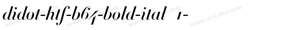 didot-htf-b64-bold-ital_1字体转换