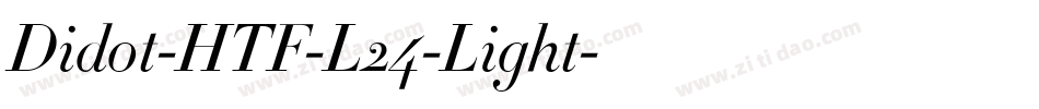Didot-HTF-L24-Light字体转换