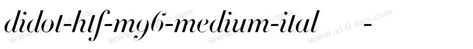 didot-htf-m96-medium-ital手机版字体转换