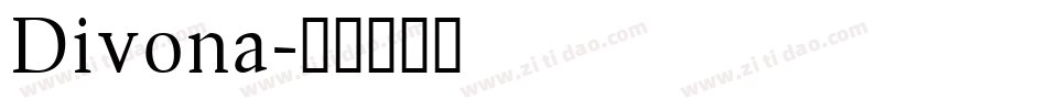 Divona字体转换
