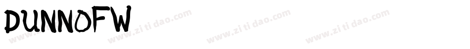 dunnoFW字体转换