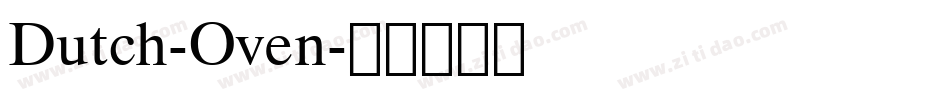 Dutch-Oven字体转换