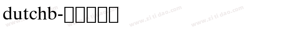 dutchb字体转换