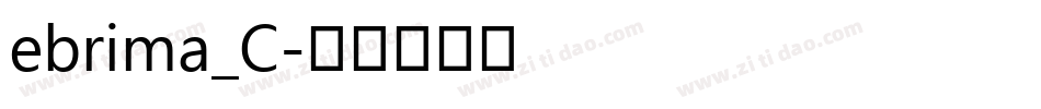 ebrima_C字体转换