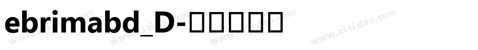 ebrimabd_D字体转换