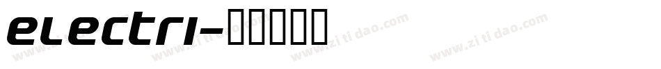 electri字体转换