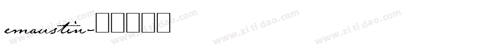 emaustin字体转换