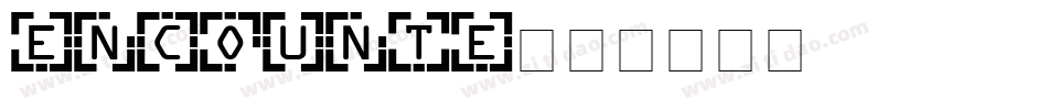 encounte字体转换