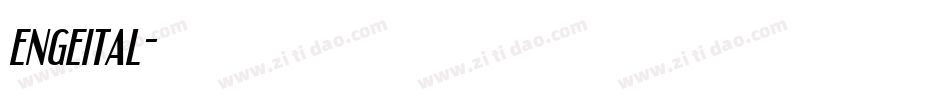 engeital字体转换