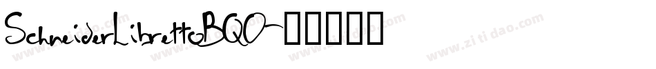 SchneiderLibrettoBQO字体转换