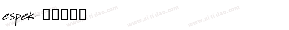 espek字体转换
