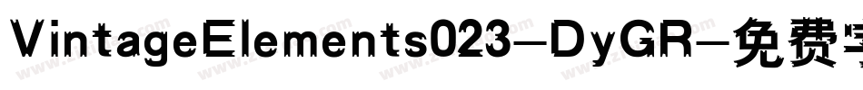 VintageElements023-DyGR字体转换