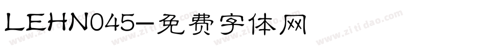 LEHN045字体转换