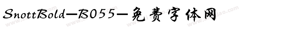 SnottBold-B055字体转换