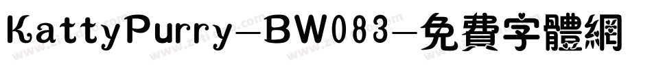 KattyPurry-BW083字体转换