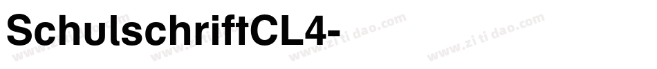 SchulschriftCL4字体转换
