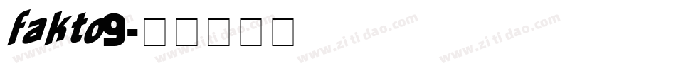fakto9字体转换