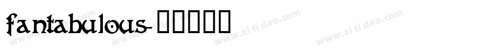fantabulous字体转换