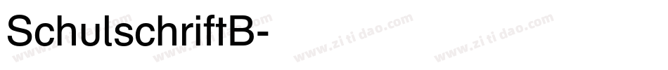 SchulschriftB字体转换