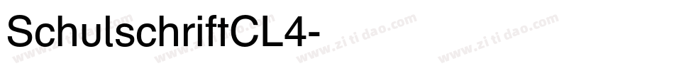 SchulschriftCL4字体转换