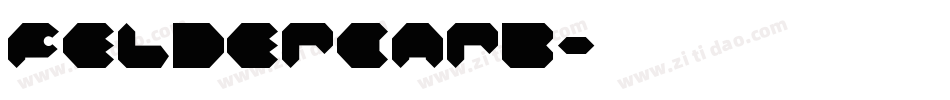Feldercarb字体转换
