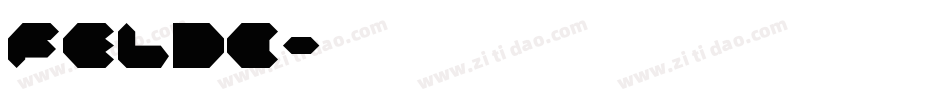 feldc字体转换
