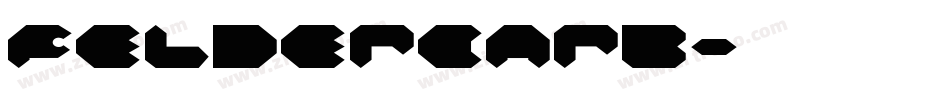 Feldercarb字体转换