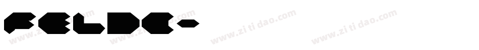 feldc字体转换