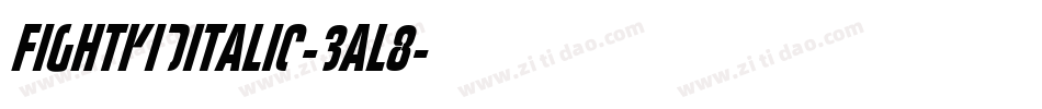 FightKidItalic-3AL8字体转换