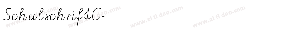 SchulschriftC字体转换