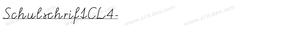 SchulschriftCL4字体转换